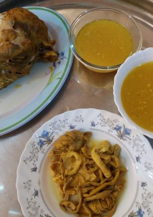 عکسی از دستور کله پاچه (غذای دورهمی خونه مامانجونم)