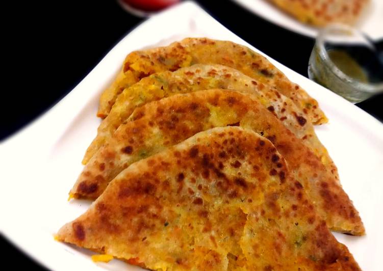 Simple Way to Make Super Quick Homemade Veg noodles paratha