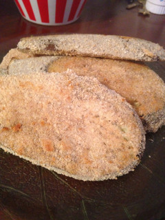 Una foto de Milanesa de berenjena - veganas