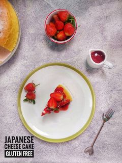 Foto resep Japanese Cheese Cake - Gluten Free