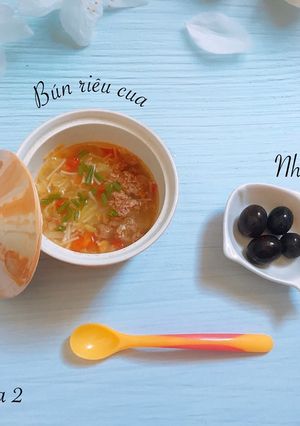 Hình của món Bún riêu cua.