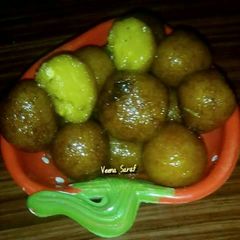 Kesari gulab jamun A picture of Kesari gulab jamun.
