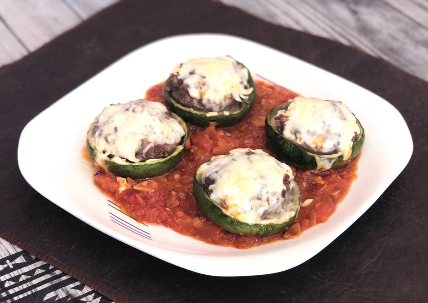 Zapallitos rellenos al horno