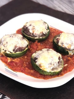 Una foto de Zapallitos rellenos al horno