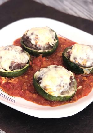Una foto de Zapallitos rellenos al horno