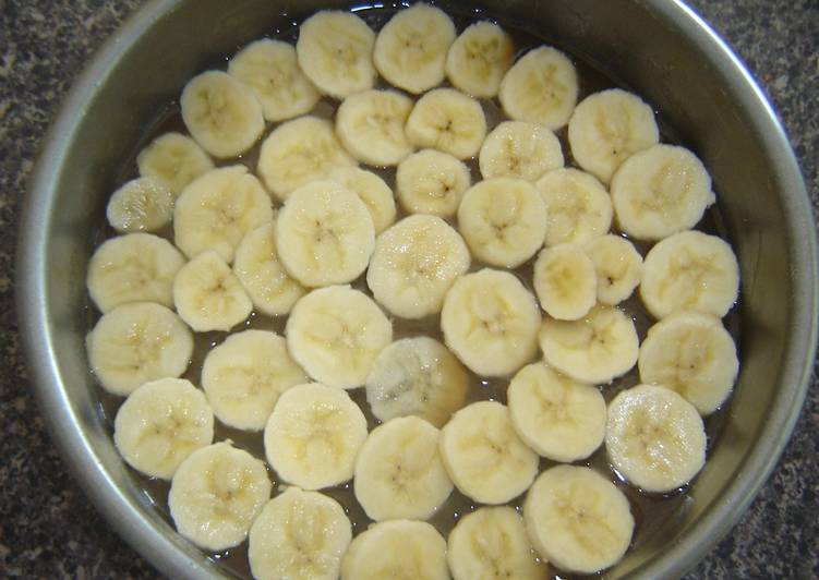 Banana upside down cake (Low Fat) Banana upside down cake (Low Fat)