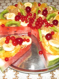 Gyümölcspizza recept fotója
