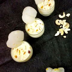 A picture of Ice apple milk kheer(nungu).