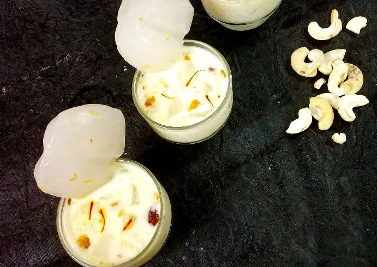 How to Make Any-night-of-the-week Ice apple milk kheer(nungu)