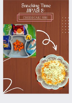 Foto resep Snack MPASI 8+ "Cheesecake Ubi"