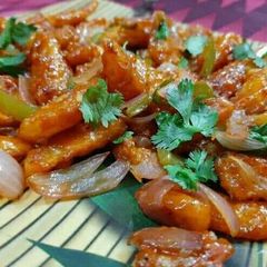A picture of Honey chilli potato.