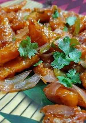 A picture of Honey chilli potato.