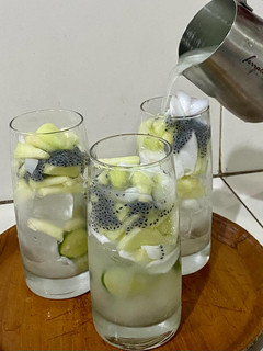 Foto resep Es Kuwut melon