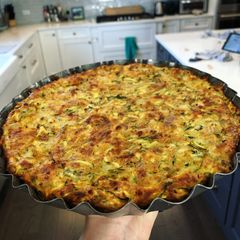 A picture of Zucchini Pie.