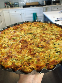 A picture of Zucchini Pie.