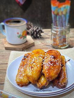 Foto resep Pisang Bakar Caramel Madu