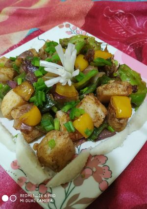 A picture of Chily idli.