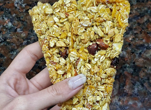 Una foto de Snack saludable: barritas de cereal 💪🏻💥