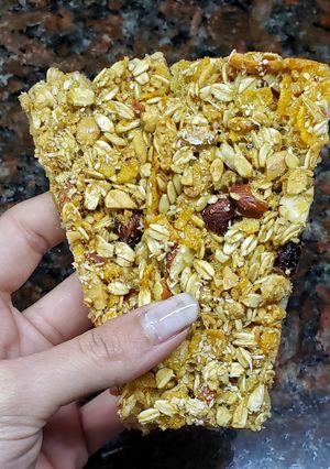 Una foto de Snack saludable: barritas de cereal 💪🏻💥