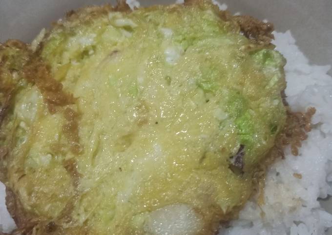 Telur suket / okonomiyaki rumahan