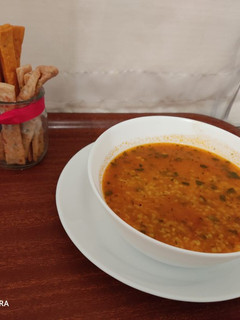 صورة لوصفة شوربة البرغل بنينة بزاف 😋