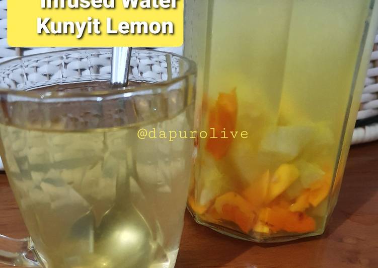 Cara memasak Infused Water Kunyit Lemon  Mudah