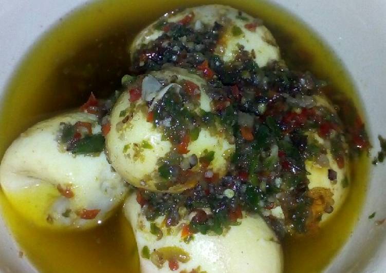 Resep Telur Sambel Ijo Super Pedes Anti Gagal