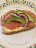 Tostas de salmón