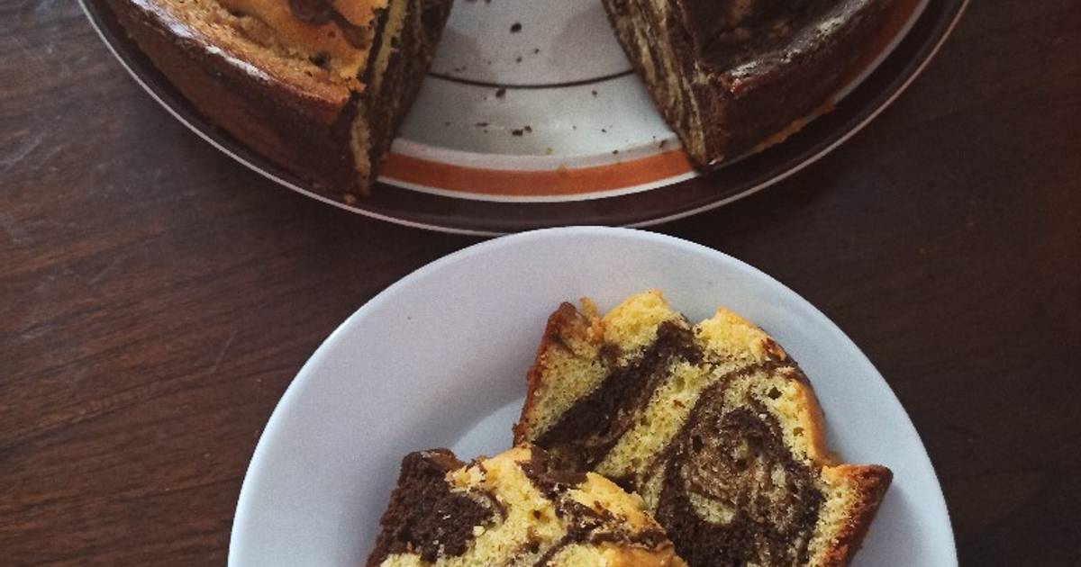 112 resep  marmer cake wysman enak dan sederhana Cookpad