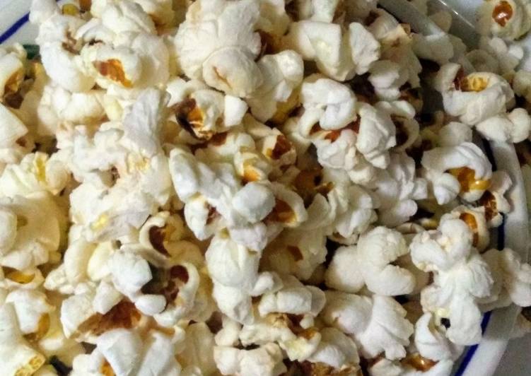 Salted Popcorn home made