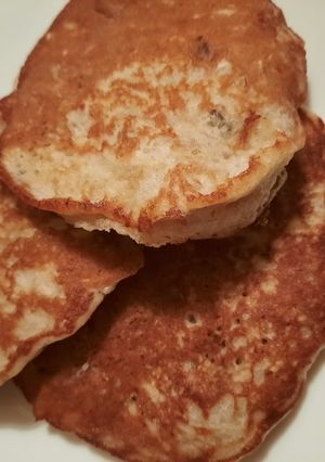Almás - zabpelyhes amerikai palacsinta recept fotója