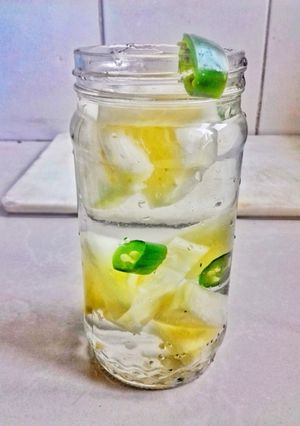 A picture of Pineapple Jalapeño Water.