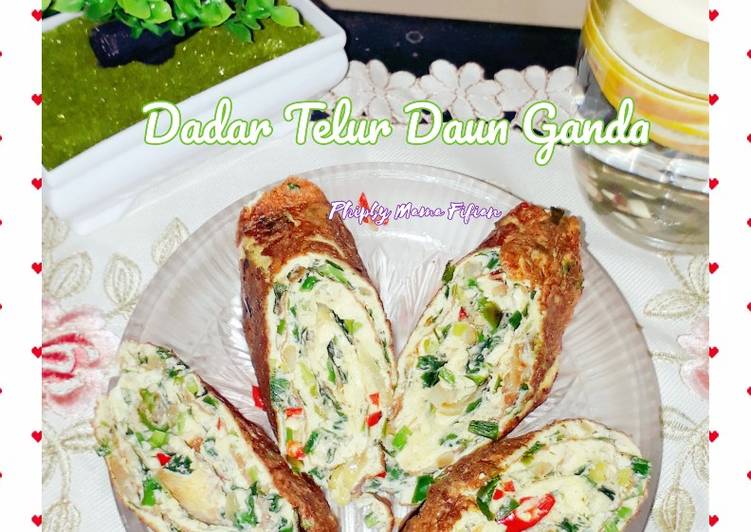 Dadar Telur Daun Ganda