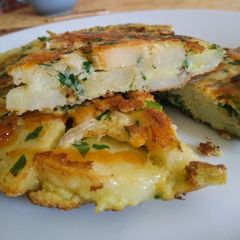 Spanish omelette with some editions.... A picture of Spanish omelette with some editions.....