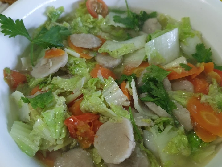 Langkah Gampang Menyiapkan Resep Sop warna warni yang Enak Banget Anti Ribet, Lezat Sekali