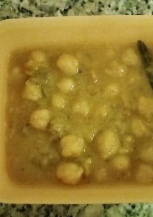 A picture of Channa gravy.