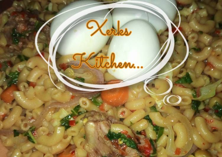 Steps to Make Quick Macaroni jallof Cooking Basics for Newbies