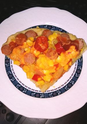Foto resep Pizza Sosis Jagung Teflon