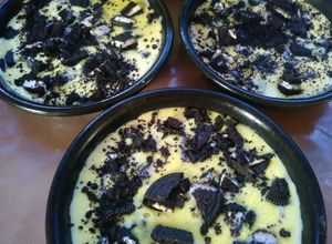 Una foto de Postre de vainilla con galletitas ! Riquísimo y súper fácil ✔💥