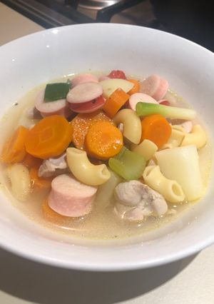 Foto resep Sup Sosis Ayam Makaroni