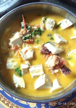 Foto resep Tahu Santan ikan asap