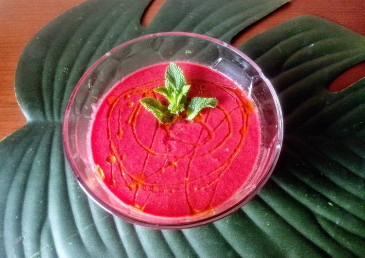 Gazpacho de remolacha suave en MyCook