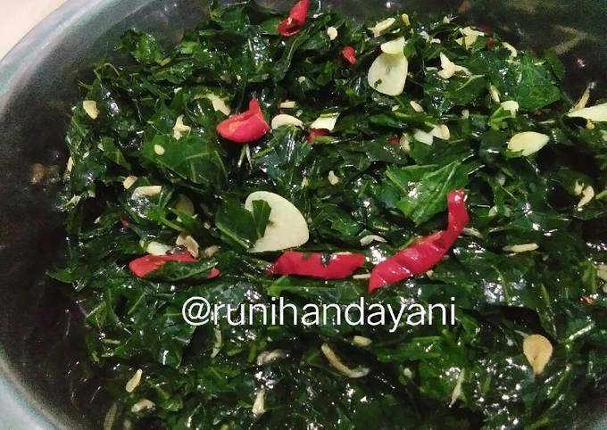 Resep 8. Tumis teri daun paya jepang Anti Gagal