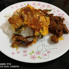 Fried Eggs With Curry Leaves A picture of Fried Eggs With Curry Leaves.