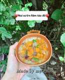 Nui sườn hầm táo đỏ