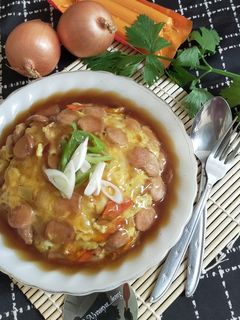 Foto resep Nasi Telur Hongkong Saus Gravy