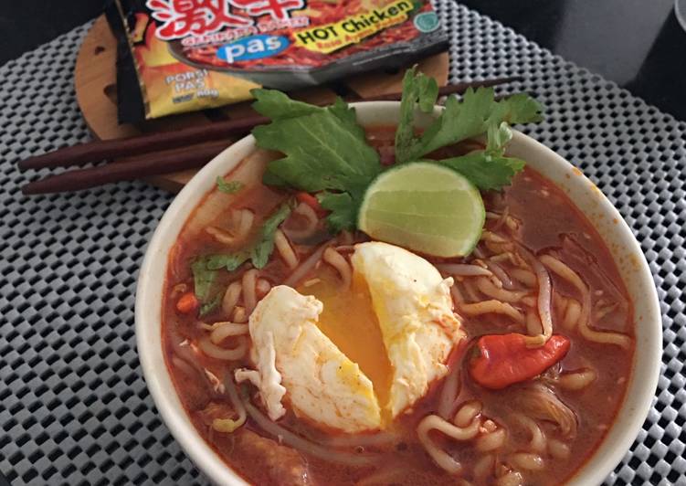 Resep Gekirara ramen instant Anti Gagal