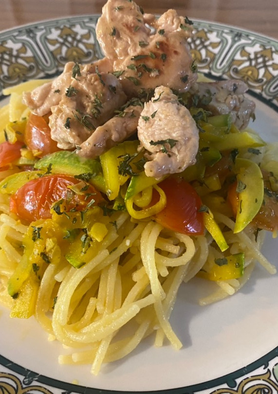 Una foto de Spaghetti a la tica