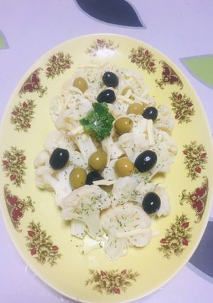 Una foto de Carpaccio de Coliflor !