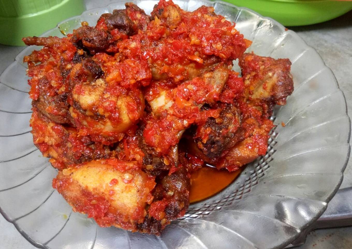 Balado ayam pedass sederhana versi janda